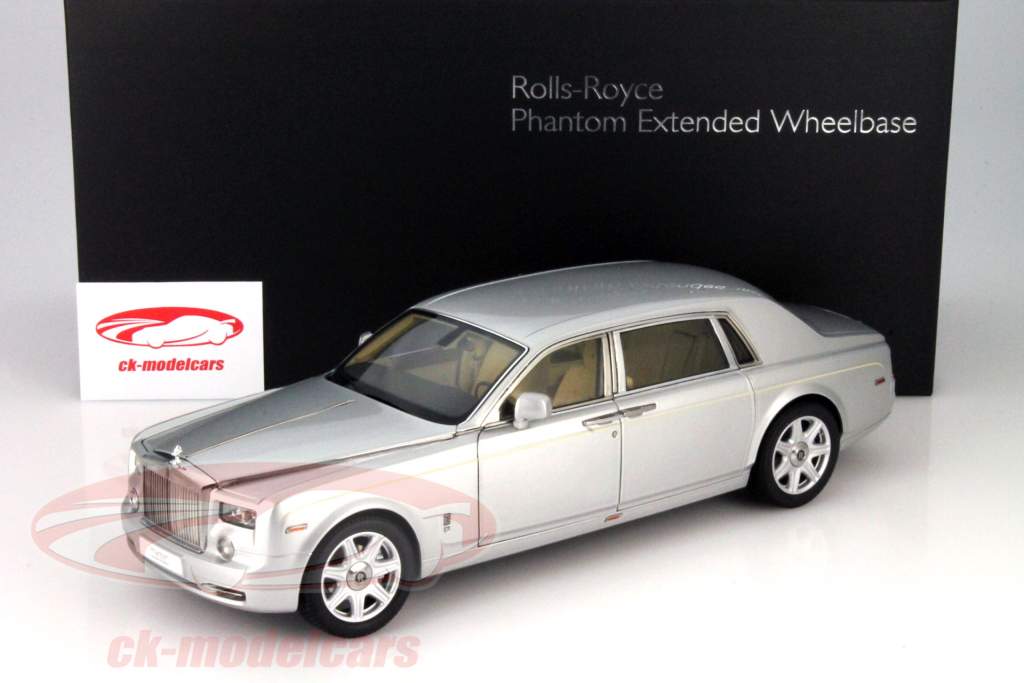 Rolls Royce Phantom EWB год 2012 серебро 1:18 Kyosho