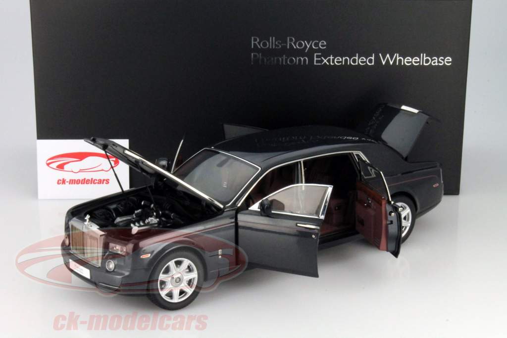 Rolls Royce Phantom EWB anno 2012 grigio scuro 1:18 Kyosho