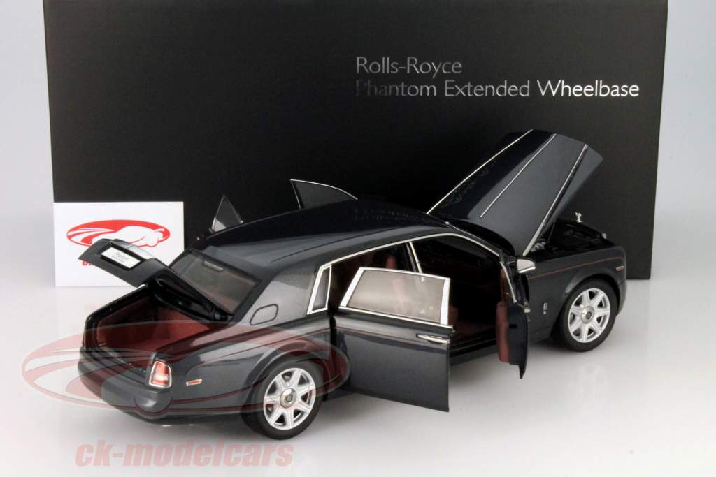 Rolls Royce Phantom EWB anno 2012 grigio scuro 1:18 Kyosho