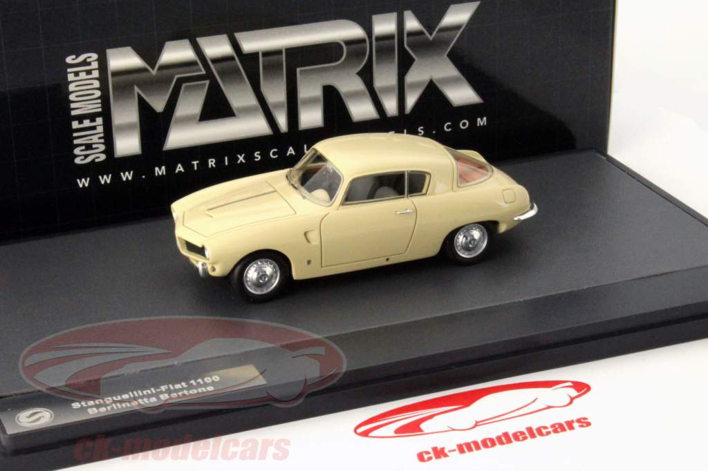 菲亚特Stanguellini 1100 Berlinetta Bertone 1954年 米色 1:43 Matrix