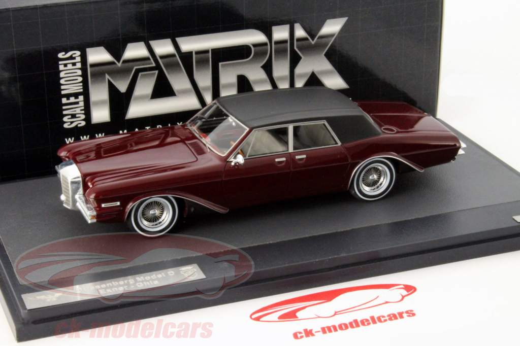 Duesenberg Model D Exner - Ghia year 1966 brown 1:43 Matrix