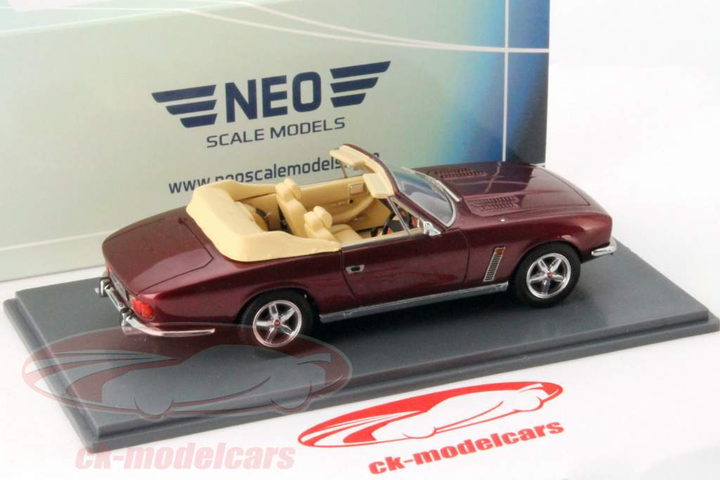 Jensen Interceptor SIII Convertible RHD dunkel rot metallic 1:43 Neo
