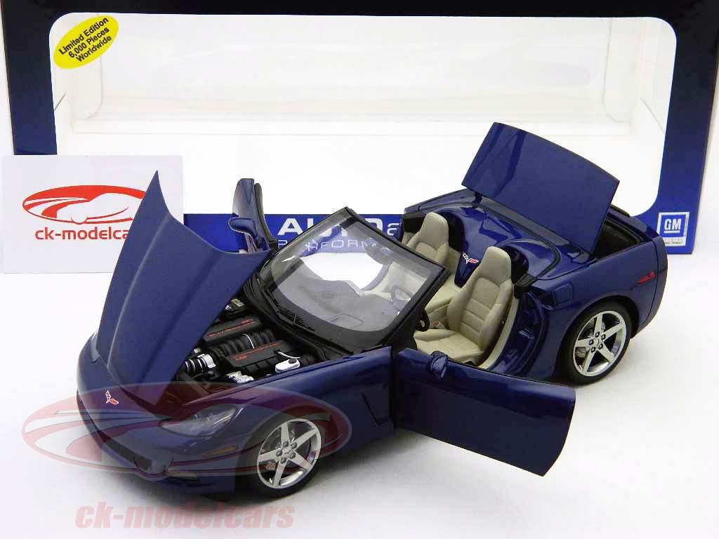 Chevrolet Corvette C6 Convertible blu / blu 1:18 AutoArt