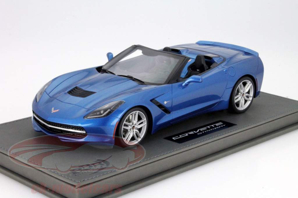 Corvette Stingray Convertible Anno 2014 laguna blu 1:18 BBR