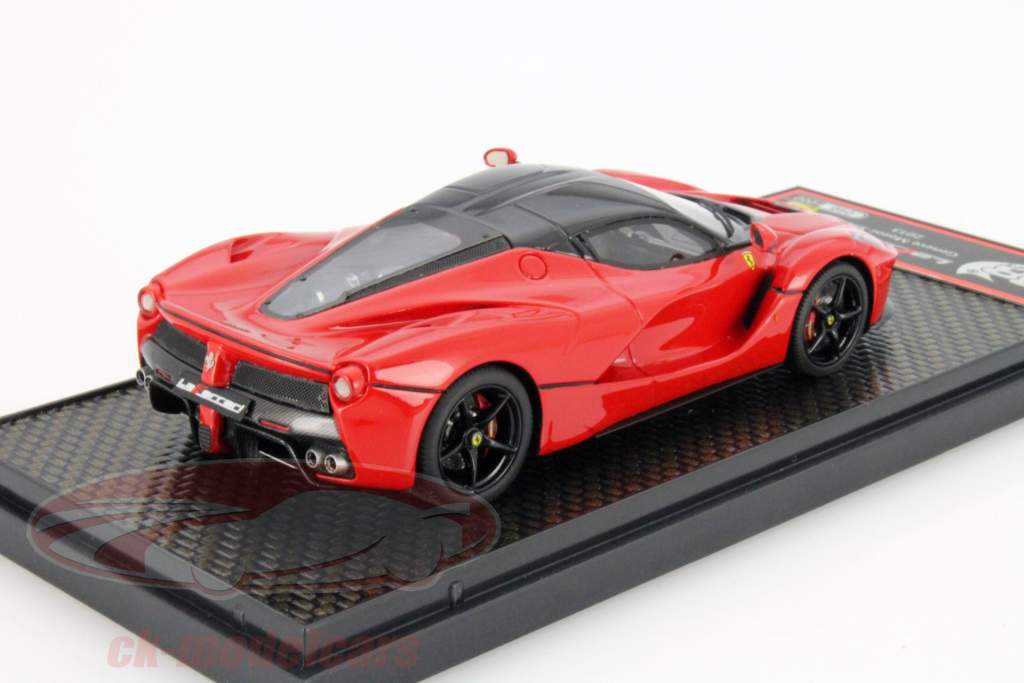Ferrari LaFerrari Genève Motor Vis 2013 rød med sort Dæk 1:43 BBR