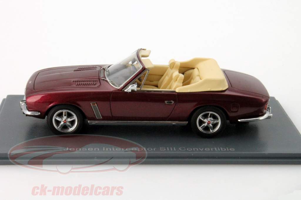 Jensen Interceptor SIII Convertible RHD dunkel rot metallic 1:43 Neo