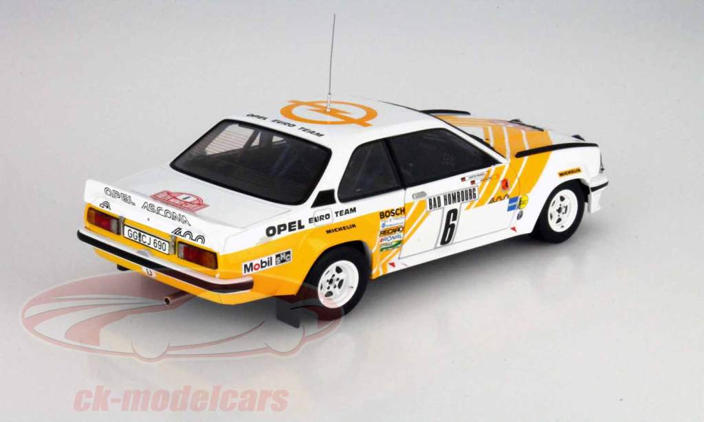 欧宝 Ascona 400 #6 第3 蒙特卡洛拉力赛1981Klein,Wanger 1:18 太阳星SunStar