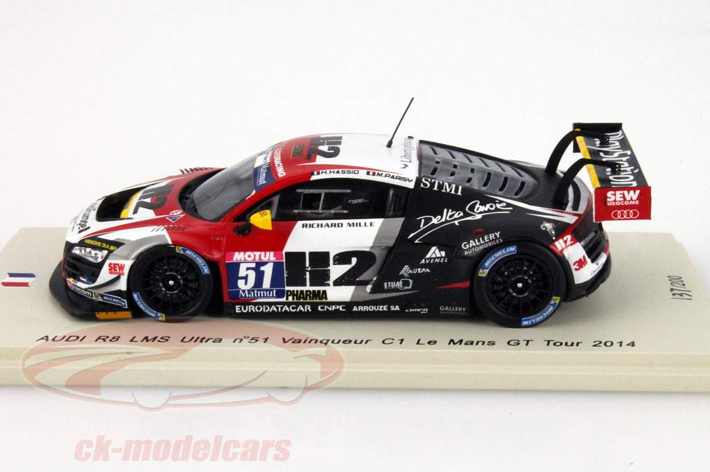 Spark 1:43 Audi R8 LMS Ultra #51 LeMans GT Tour 2014 Hassid