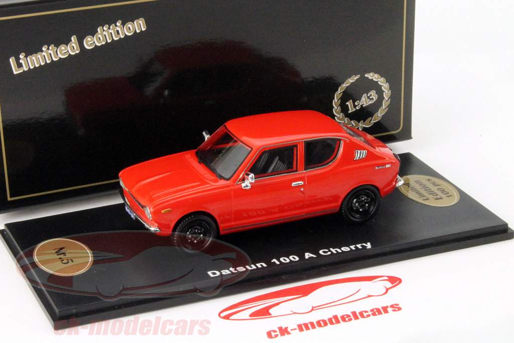 Datsun 100 A Cherry rood 1:43 Bevro