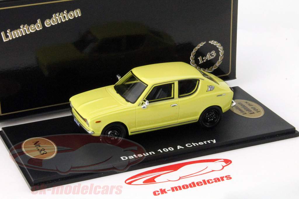 Datsun 100 A Cherry 黄色 1:43 Bevro