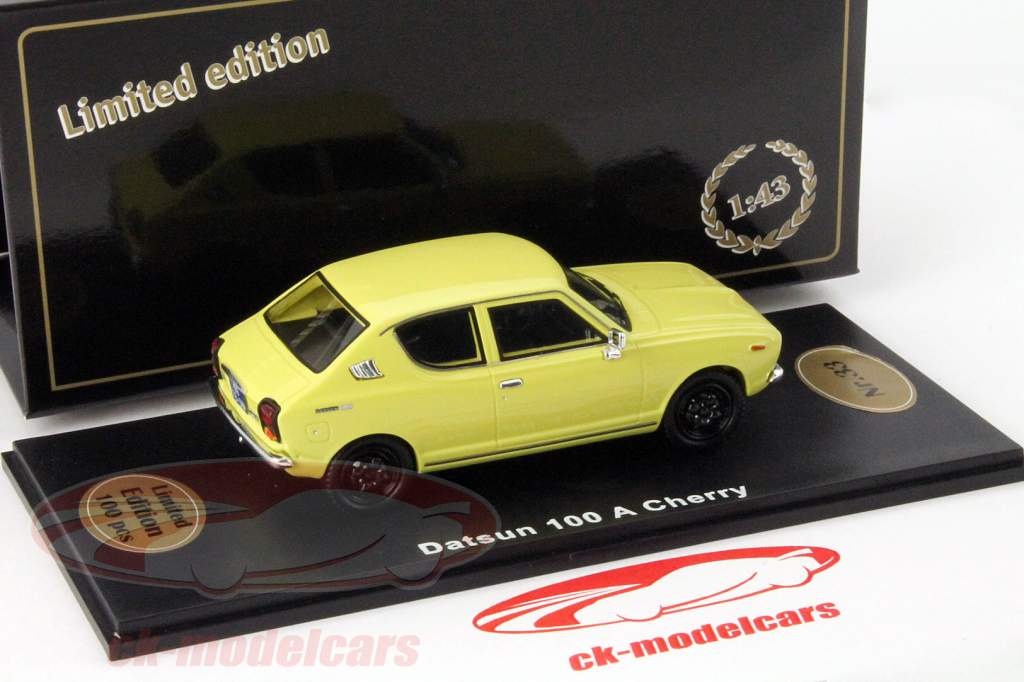 Datsun 100 A Cherry giallo 1:43 Bevro