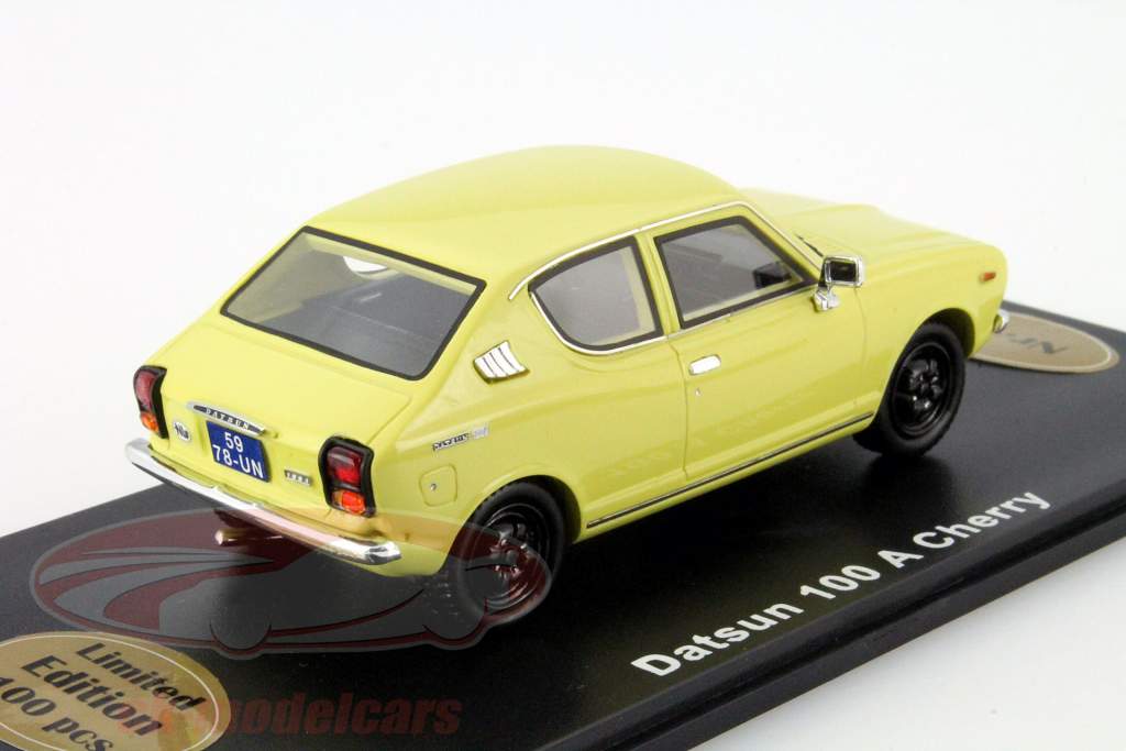 Datsun 100 A Cherry 黄色 1:43 Bevro