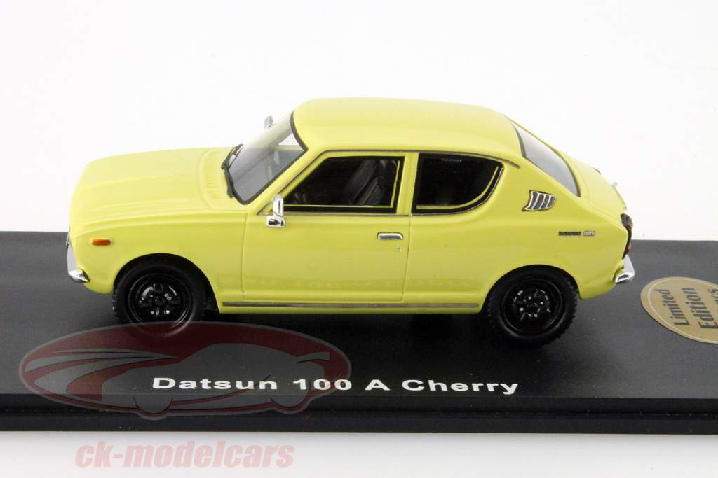 Datsun 100 A Cherry geel 1:43 Bevro