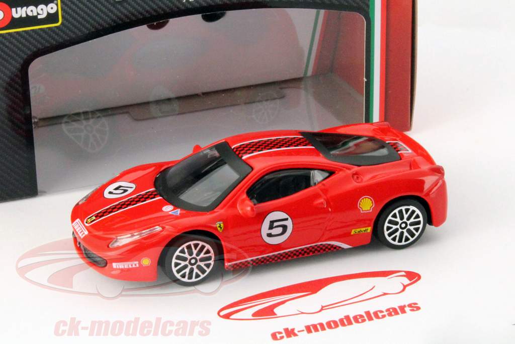 Ferrari 458 Challenge #5 rosso 1:43 Bburago