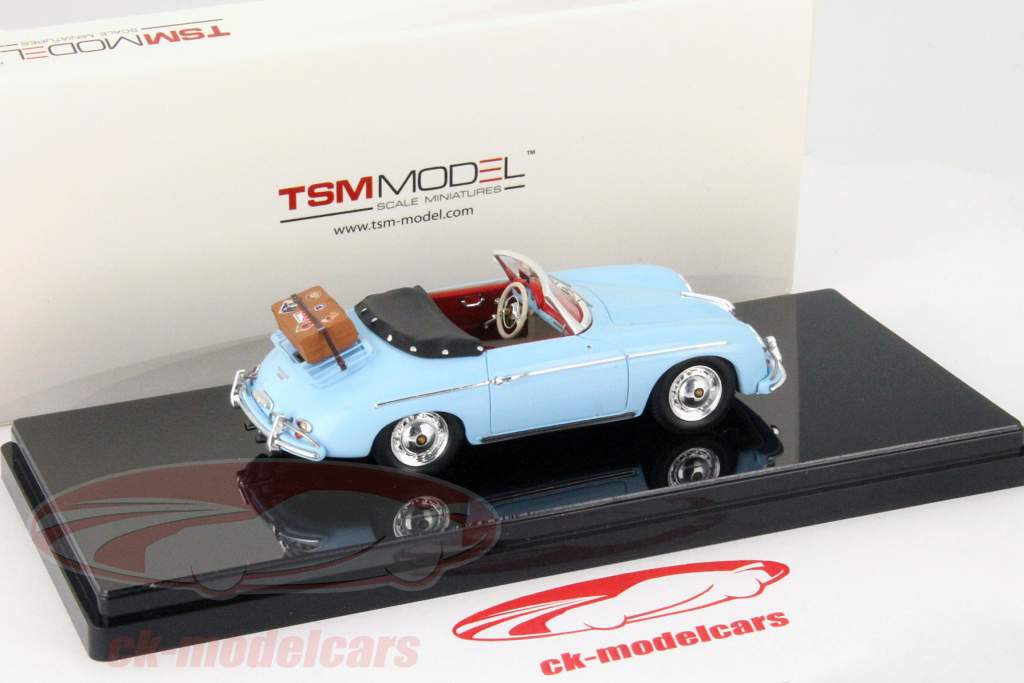 Porsche 356 Speedster год 1957 светло-голубой 1:43 TrueScale