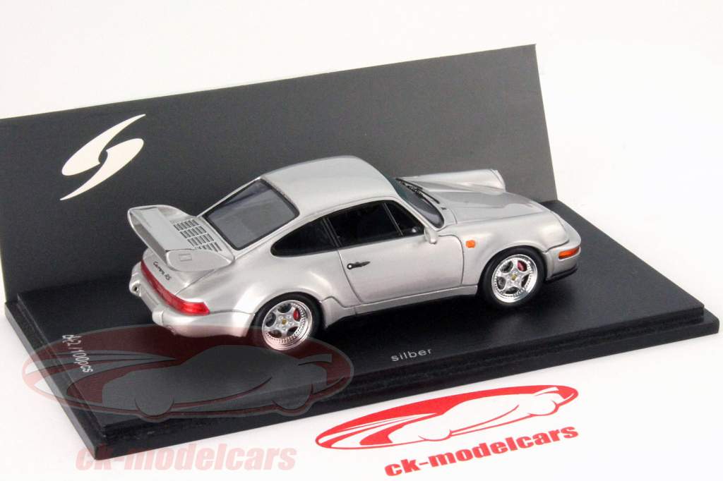 Porsche 911 (964) Carrera RS 3.8 prata 1:43 Spark