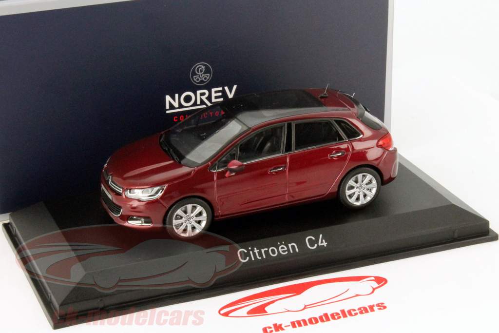 Citroen C4 Год 2015 красный металлический 1:43 Norev