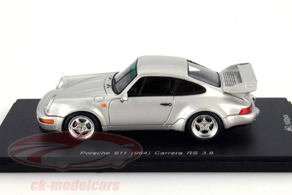 Porsche 911 (964) Carrera RS 3.8 argent 1:43 Spark
