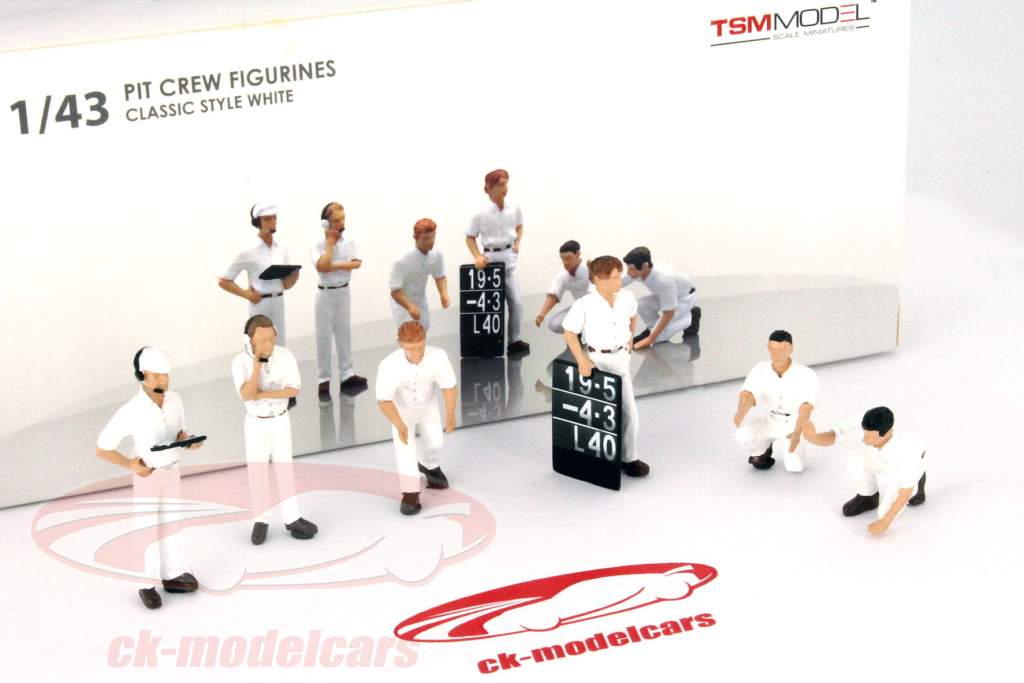 フォーミュラ 1 ピットストップ 統計 セット クラシック スタイル 白 1:43 TrueScale