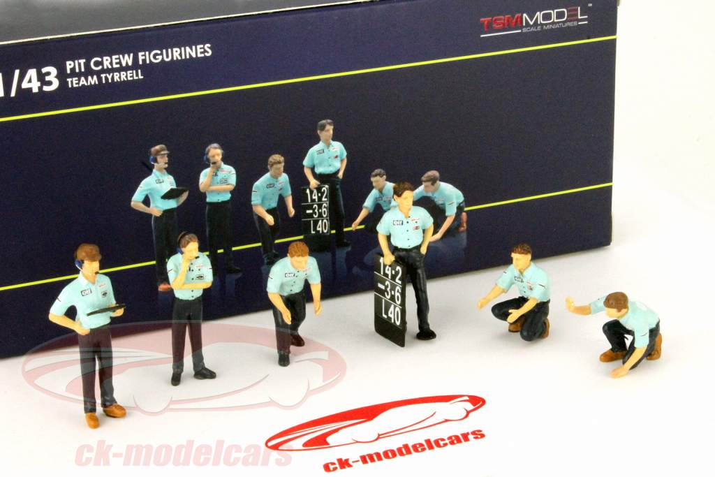 泰瑞尔团队Team Tyrell 一级方程式 维修保障团队人偶模型套装1:43 TrueScale