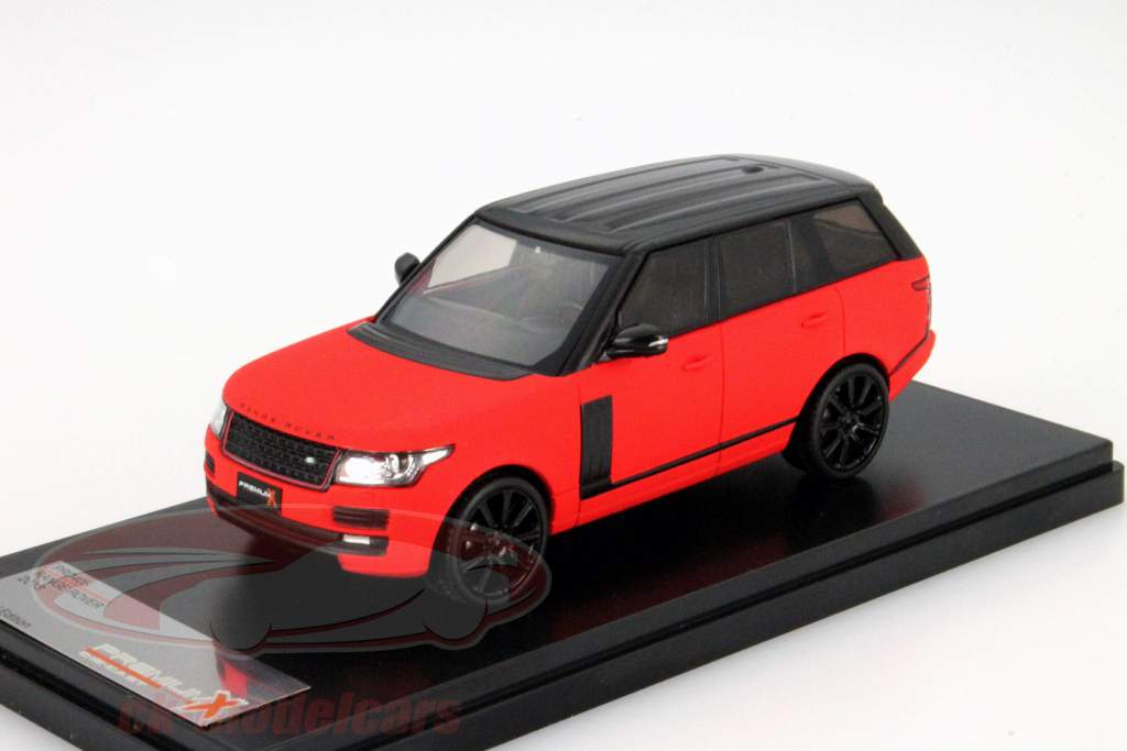 Range Rover Год 2013 коврик красный / черный 1:43 Premium X