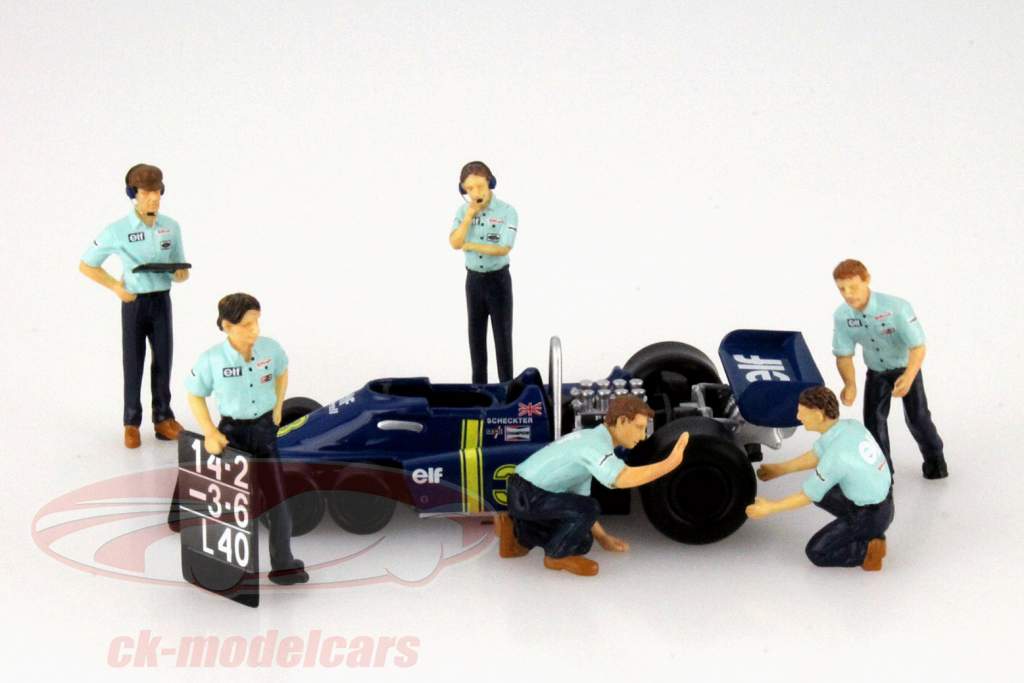 Team Tyrell フォーミュラ 1 ピットストップ 統計 セット 1:43 TrueScale