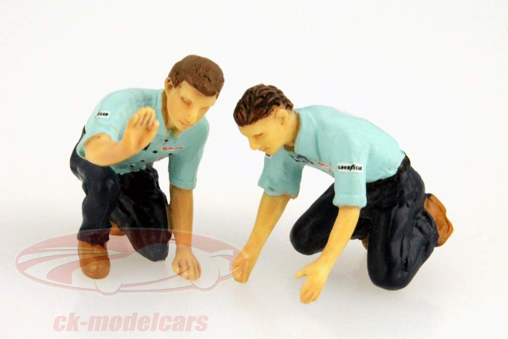 泰瑞尔团队Team Tyrell 一级方程式 维修保障团队人偶模型套装1:43 TrueScale