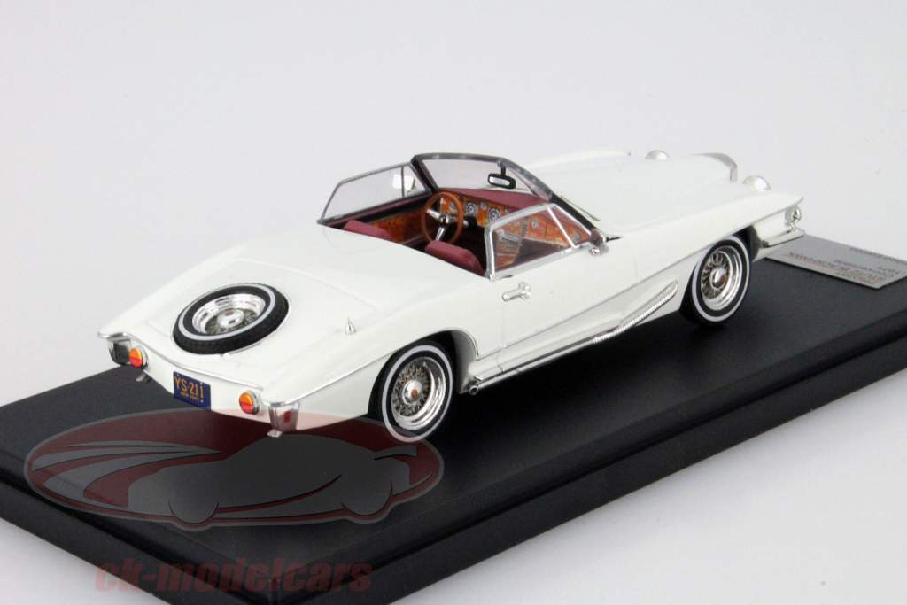 Stutz Blackhawk Convertible Year 1971 white 1:43 Premium X
