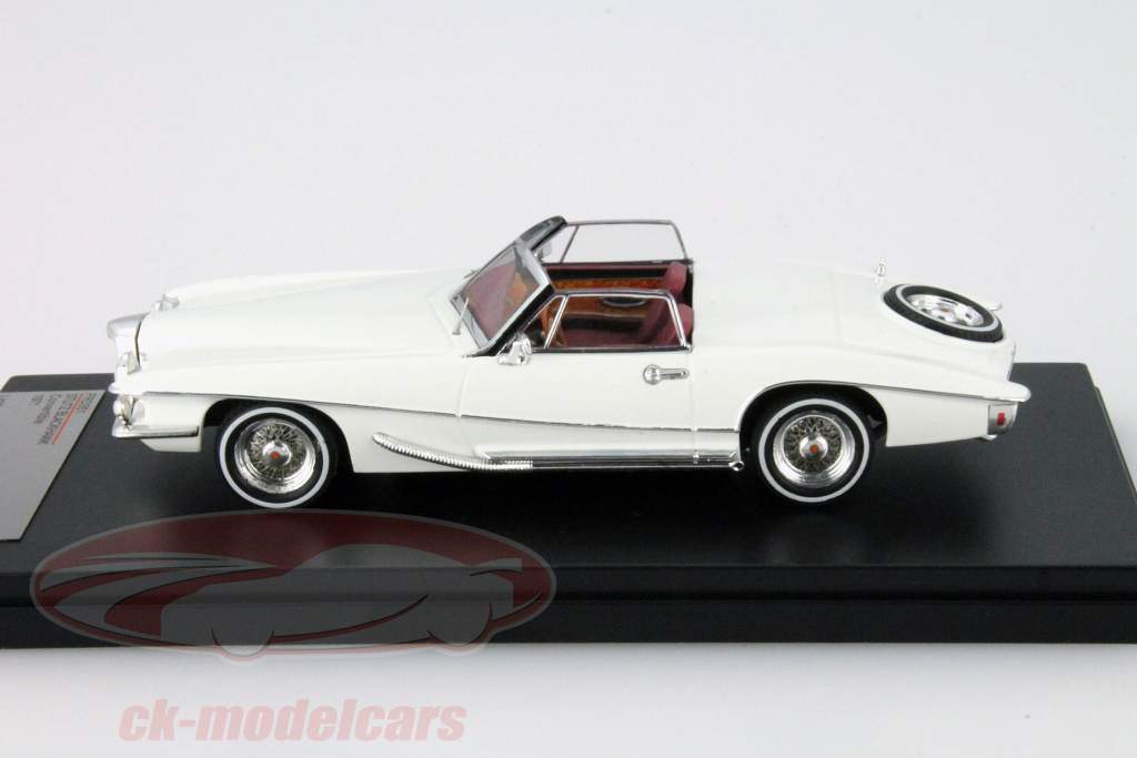 Stutz Blackhawk Convertible Année 1971 blanc 1:43 Premium X