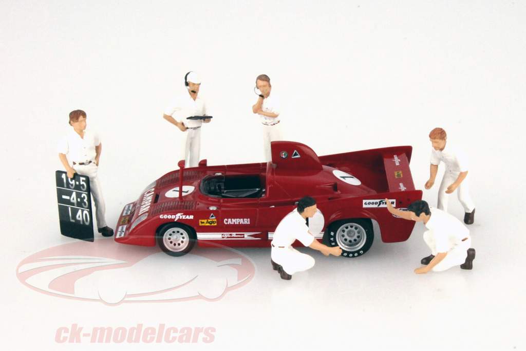 フォーミュラ 1 ピットストップ 統計 セット クラシック スタイル 白 1:43 TrueScale