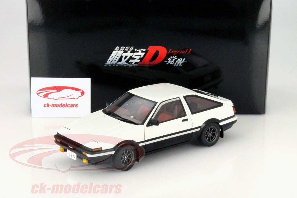 丰田 Sprinter Trueno (AE86)日本动漫(头文字D-觉醒) 白/ 灰色 1:18 奥托 AUTOart