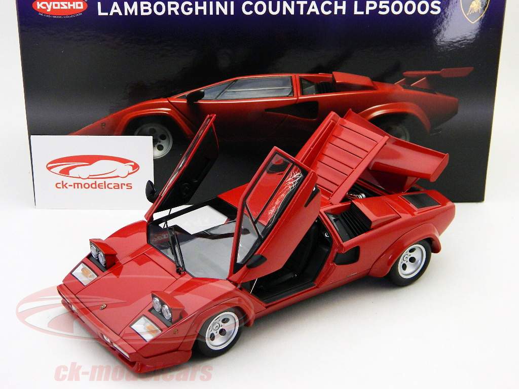 Lamborghini Countach LP5000 S rood / rood 1:18 Kyosho