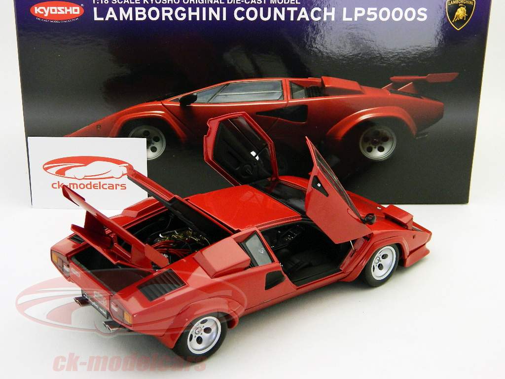Lamborghini Countach LP5000 S rouge / bleu Kyosho 1:18