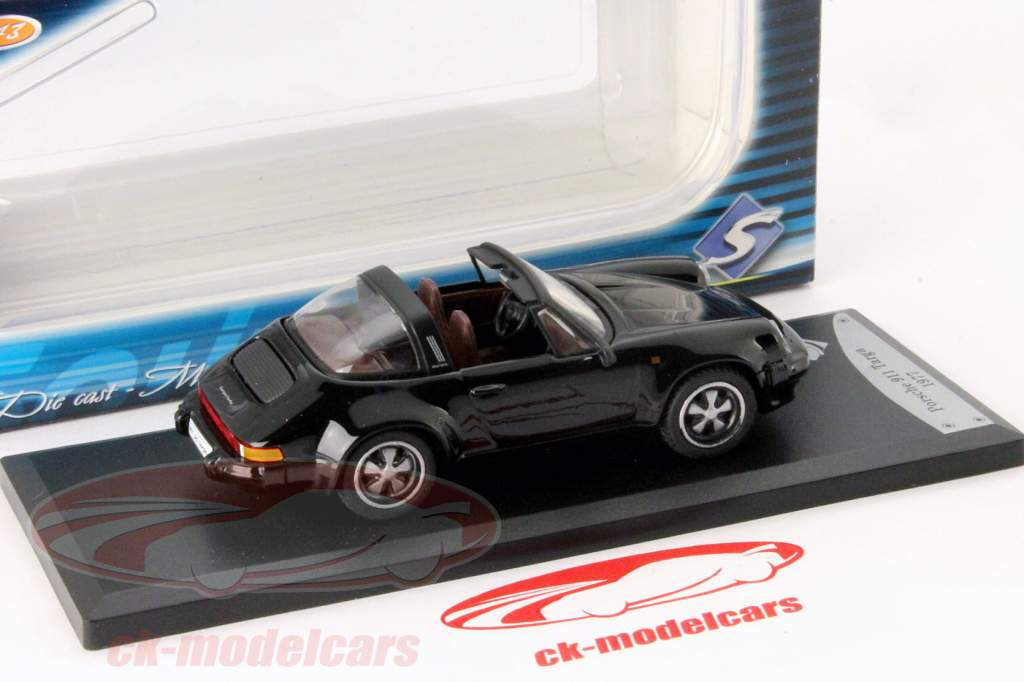 Porsche 911 Targa År 1977 sort metallic 1:43 Solido