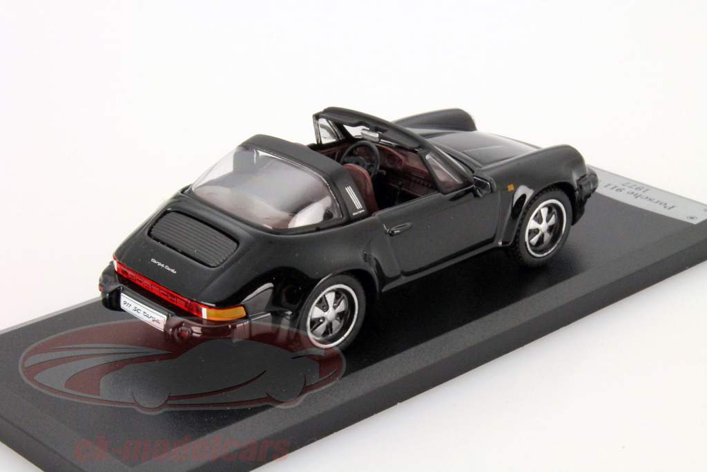 Porsche 911 Targa År 1977 sort metallic 1:43 Solido