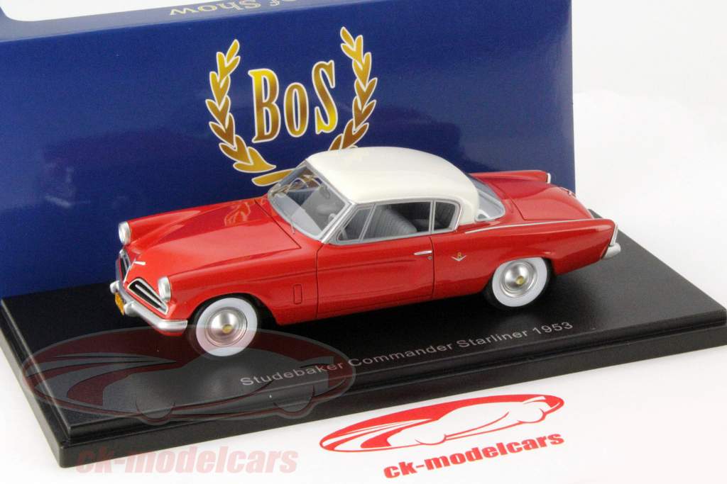 Studebaker Commander Starliner Год 1953 красный / белый 1:43 BoS-Models