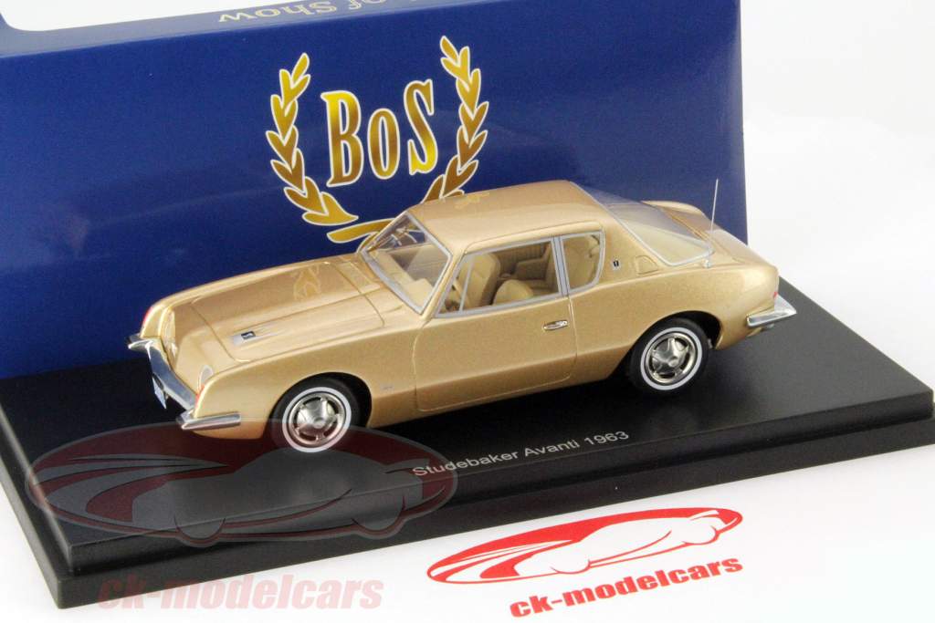 史蒂倍克 阿凡提 1963年Studebaker Avanti  黄金属色 1:43 BoS-Models