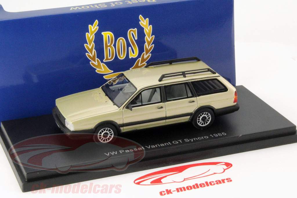 Volkswagen VW Passat Variant GT Syncro Ano 1985 bege metálico 1:43 BoS-Models