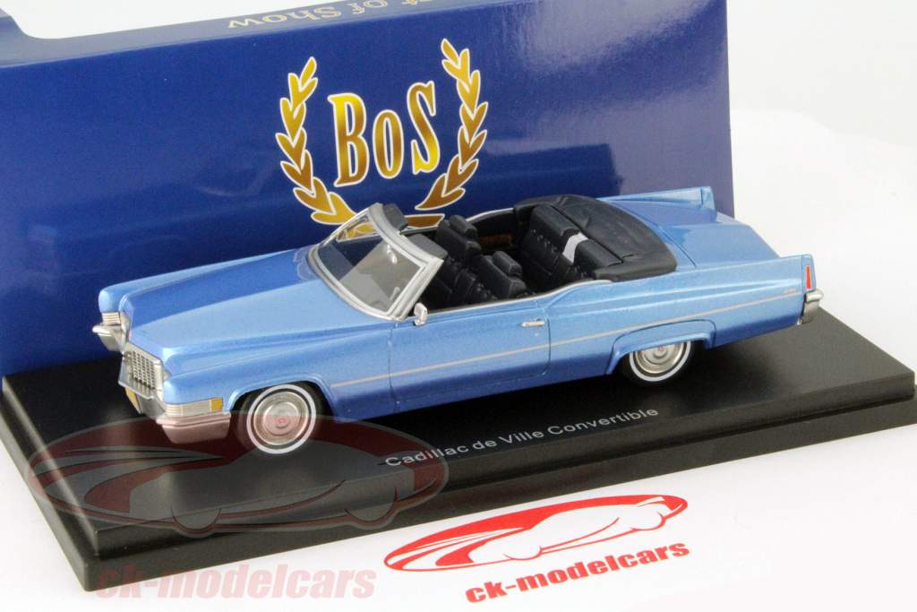 Cadillac de Ville Convertible ライトブルー メタリック 1:43 BoS-Models