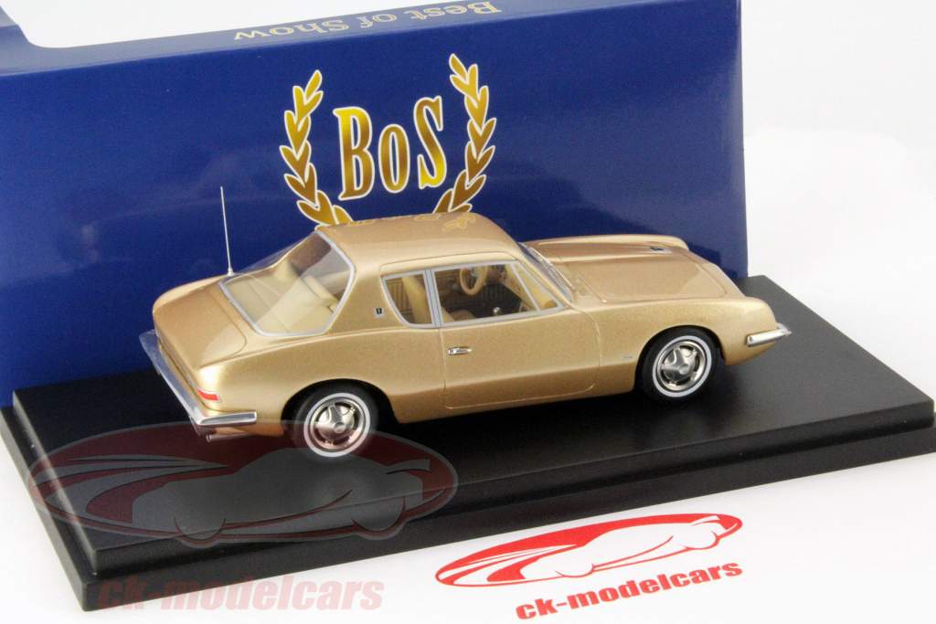 Studebaker Avanti Année 1963 or métallique 1:43 BoS-Models
