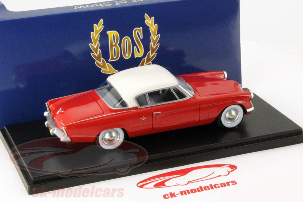 Studebaker Commander Starliner Year 1953 red / white 1:43 BoS-Models
