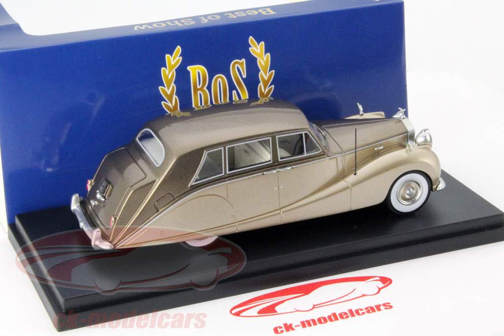 Rolls-Royce Silver Wraith Hooper Empress Line beige metallic 1:43 BoS-Models
