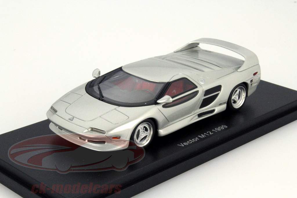 Vector 超级跑车 M12 1999年 银色 1:43 BoS-Models