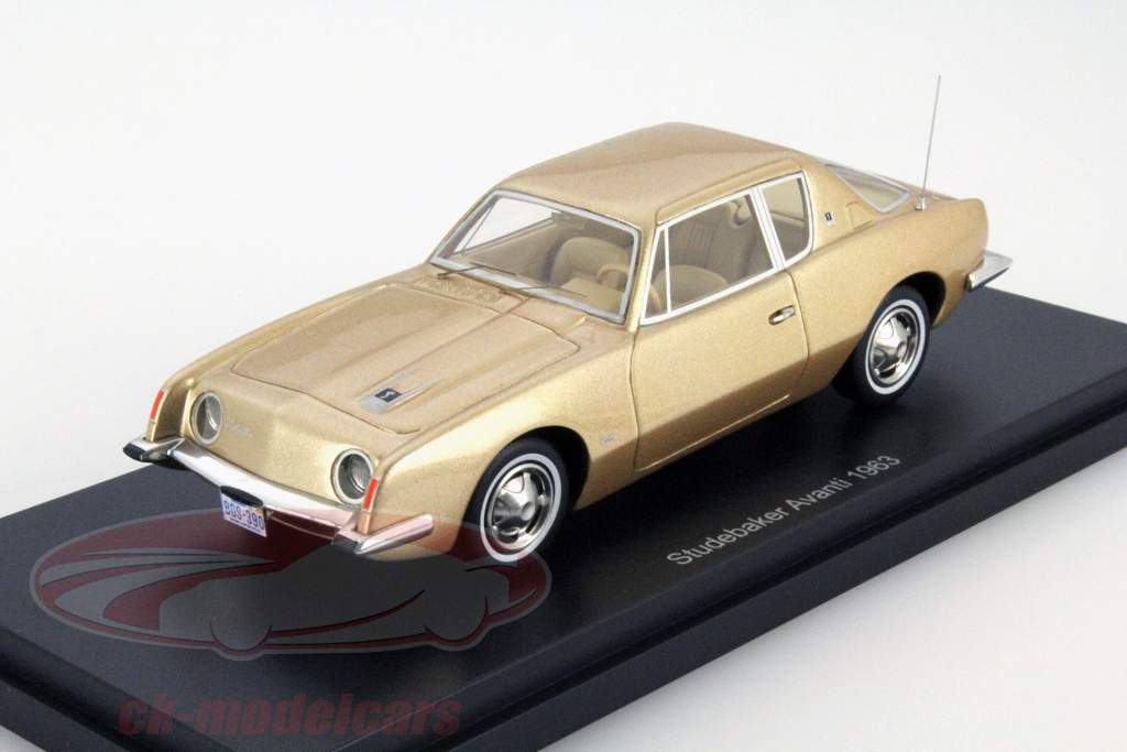 Studebaker Avanti Year 1963 gold metallic 1:43 BoS-Models