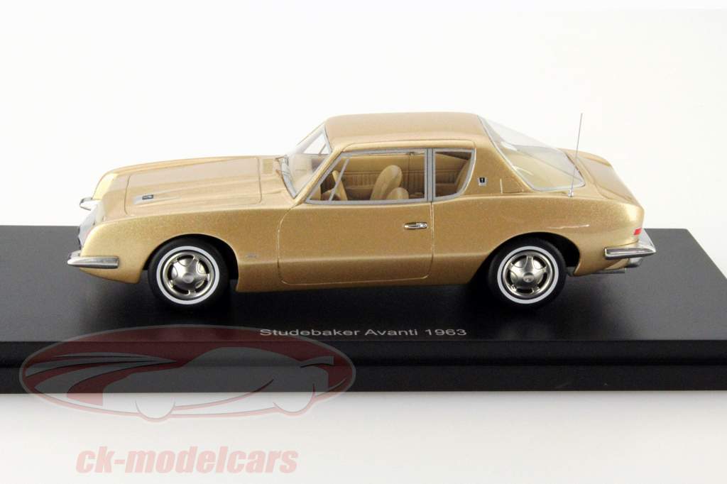 Studebaker Avanti Year 1963 gold metallic 1:43 BoS-Models