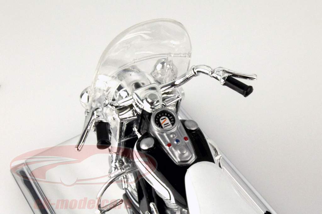 Harley Davidson FLH Electra Glide Année 1966 blanc 1:18 Maisto