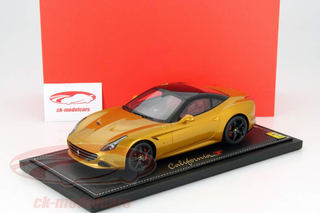 法拉利加州 T 2014年  黄/ 黑色 1:18 BBR