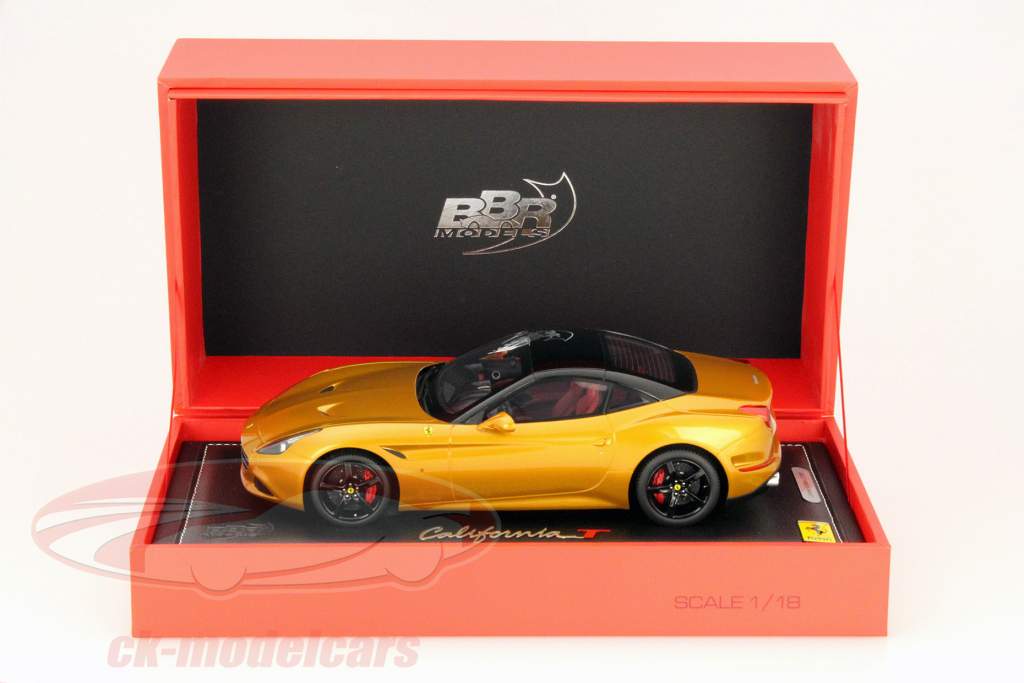 法拉利加州 T 2014年  黄/ 黑色 1:18 BBR