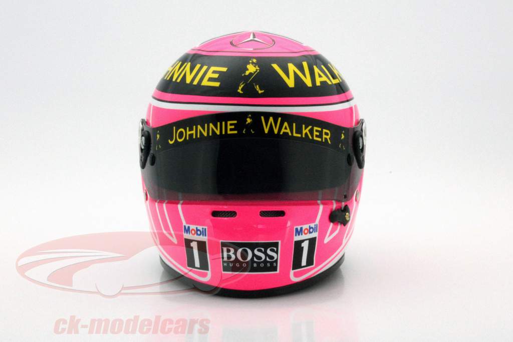 车手:简森-巴顿 迈凯轮梅塞德斯车队＃22 英国大奖赛2014年一级方程式 头盔1:2 Arai