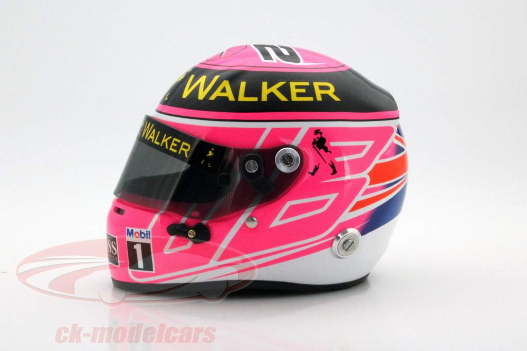 车手:简森-巴顿 迈凯轮梅塞德斯车队＃22 英国大奖赛2014年一级方程式 头盔1:2 Arai